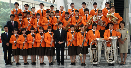 吹奏楽部のメンバーの写真