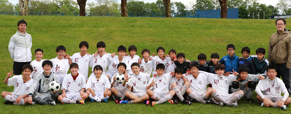 サッカー部のメンバーの写真